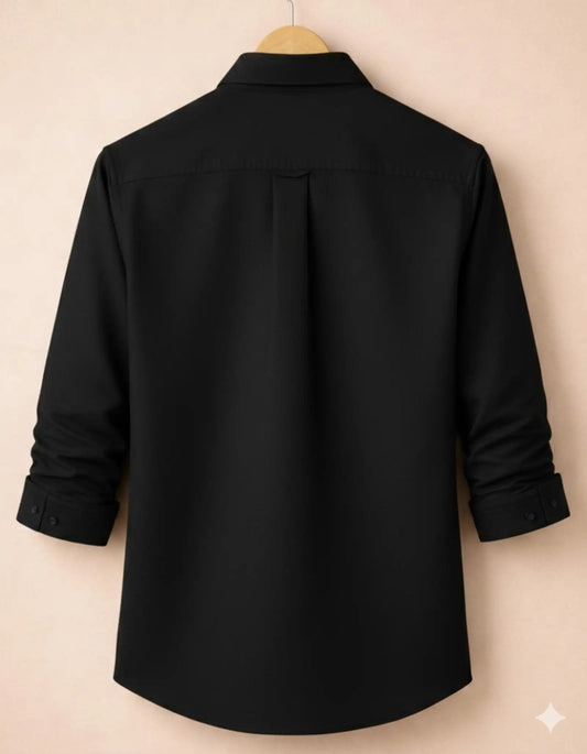 Classic Black Formal Shirt for Men | Zibilo